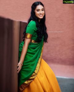 Anukreethy Vas Instagram - Got that desi feeling ❤️
.
PC @ajay_shadowsphotography 📸 Outfit @archana.karthick 👗 
Muah @sangeethamakeoverartistry 💄 
Jewellery @fineshinejewels 💍
.
#traditional #southindiansaree #tamil #halfsaree #anukeerthyvas @timestalent @missindiaorg