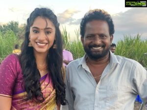 Anukreethy Vas Instagram - Couldn’t have asked for a better debut film or for a better team ❤️ #supergrateful 
.
@ponramvvs you are the best director and teacher ! You have made my debut film experience a memorable one and I can’t thank you enough 🙏🙏🙏❤️ 
.
@dir_thalapathy you were the best associate director one could ask for ❤️ can’t wait for our next schedule 🥰🥰 
.
@dineshkrishnandop thank you for always being so patient and calm and also thank you for making me look good 🥰🥰🥰
.
@actorvijaysethupathi I run out of words to explain my gratitude to you ❤️ you are the absolute best  and I’m  truly elated to work with you ❤️❤️🙏 you are the most humble , talented and hardworking person I know and I love you sir ❤️ 
.
@sunpictures @timestalent thank you for making this happen ❤️ 
.
#debutfilm #tamilcinema #tamilmovie #kollywood #vijaysethupathi #vjs46 
.
@vijaimuthupandi @vijaytvpugazh let’s take a picture in the next schedule though 💋