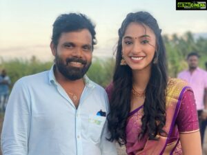 Anukreethy Vas Instagram - Couldn’t have asked for a better debut film or for a better team ❤️ #supergrateful 
.
@ponramvvs you are the best director and teacher ! You have made my debut film experience a memorable one and I can’t thank you enough 🙏🙏🙏❤️ 
.
@dir_thalapathy you were the best associate director one could ask for ❤️ can’t wait for our next schedule 🥰🥰 
.
@dineshkrishnandop thank you for always being so patient and calm and also thank you for making me look good 🥰🥰🥰
.
@actorvijaysethupathi I run out of words to explain my gratitude to you ❤️ you are the absolute best  and I’m  truly elated to work with you ❤️❤️🙏 you are the most humble , talented and hardworking person I know and I love you sir ❤️ 
.
@sunpictures @timestalent thank you for making this happen ❤️ 
.
#debutfilm #tamilcinema #tamilmovie #kollywood #vijaysethupathi #vjs46 
.
@vijaimuthupandi @vijaytvpugazh let’s take a picture in the next schedule though 💋