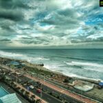 Anupama Parameswaran Instagram - The mind is like the ocean, constantly changing and moving. It can be calm like the picture of the horizon, where the setting sun kisses the blue water. It can also be as chaotic like the waves crashing in the middle of a violent storm. #vizag ❤