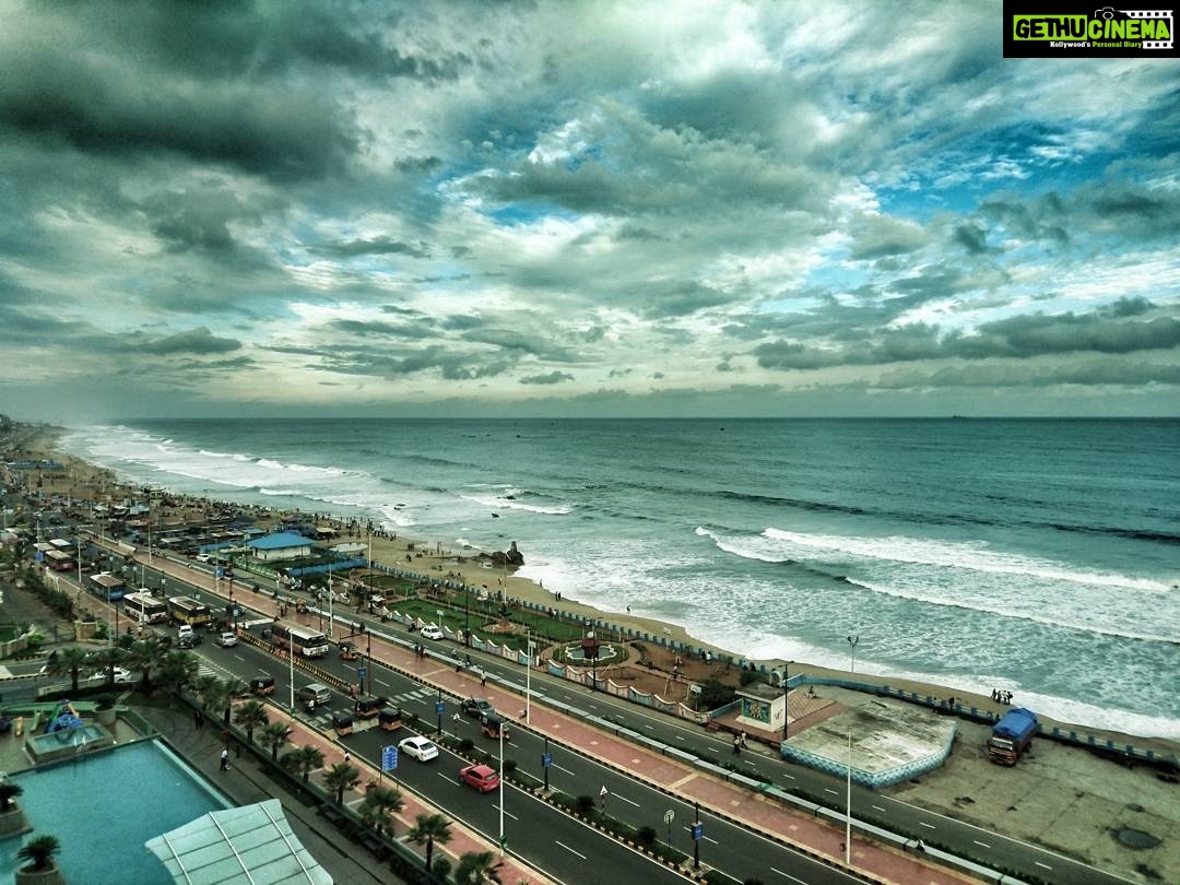 Anupama Parameswaran Instagram - The mind is like the ocean, constantly changing and moving. It can be calm like the picture of the horizon, where the setting sun kisses the blue water. It can also be as chaotic like the waves crashing in the middle of a violent storm. #vizag ❤