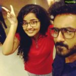 Anupama Parameswaran Instagram - That moment when u cant resist being urself with someone special 😍😘 #bff #1st1 (ignore those legs behind 😁none other than my brother)
