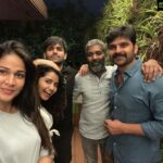 Anupama Parameswaran Instagram - VOZ reunion 🤣♥️😘 @itsmelavanya @sreevishnu29 #kishoretirumala and @ram_pothineni who is doing collateral damage to my hair (2nd and 3rd pic says it all)
