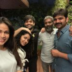 Anupama Parameswaran Instagram - VOZ reunion 🤣♥️😘 @itsmelavanya @sreevishnu29 #kishoretirumala and @ram_pothineni who is doing collateral damage to my hair (2nd and 3rd pic says it all)