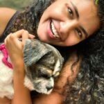Anupama Parameswaran Instagram - And my whiskey baby turns 4 🥳 🎂 I know last year was very difficult to us.. losing two of you brothers,toddy and rum ... 💔A big shout out to you for surviving all that you went through and making our life truly fabulous! Happy birthday, whiskey😌♥️ we love you so much ... u are mine ... only mine 😭😘😍🐶🎂🥳 PS : he hates being photographed 😬😂