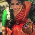 Anupama Parameswaran Instagram - In search of some mallipoo 🌺🌼🍁☘️ Saree from @thanvika_boutique Jewellery @made_for_hers @desire_collective