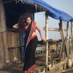 Anupama Parameswaran Instagram - 🥀 This saree my @pearlemaany 🔥