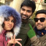 Anupama Parameswaran Instagram - Chilling 🥶 with @atharvaamurali and @amitash12 🤪 Green City