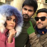 Anupama Parameswaran Instagram - Chilling 🥶 with @atharvaamurali and @amitash12 🤪 Green City