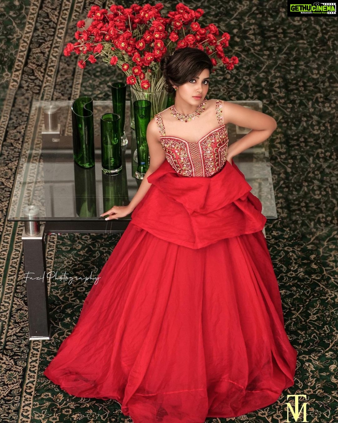 Anupama Parameswaran Instagram - The red 🌹 Outfit @maria.tiya.maria 🥰 ...
