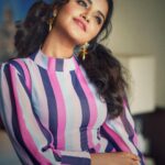 Anupama Parameswaran Instagram - 👧🏻 Styling 🧣 @lavanyabathina & @venkatesh_93 Dress 👗 @ragasutra_by_kavyaharish Accessories 💍 @vibha_creations_collections 💄 makeup @shelarpravin99 Hairstyle 💁‍♀ @koli_sarika7313 📷 @abhilash_elaprolu