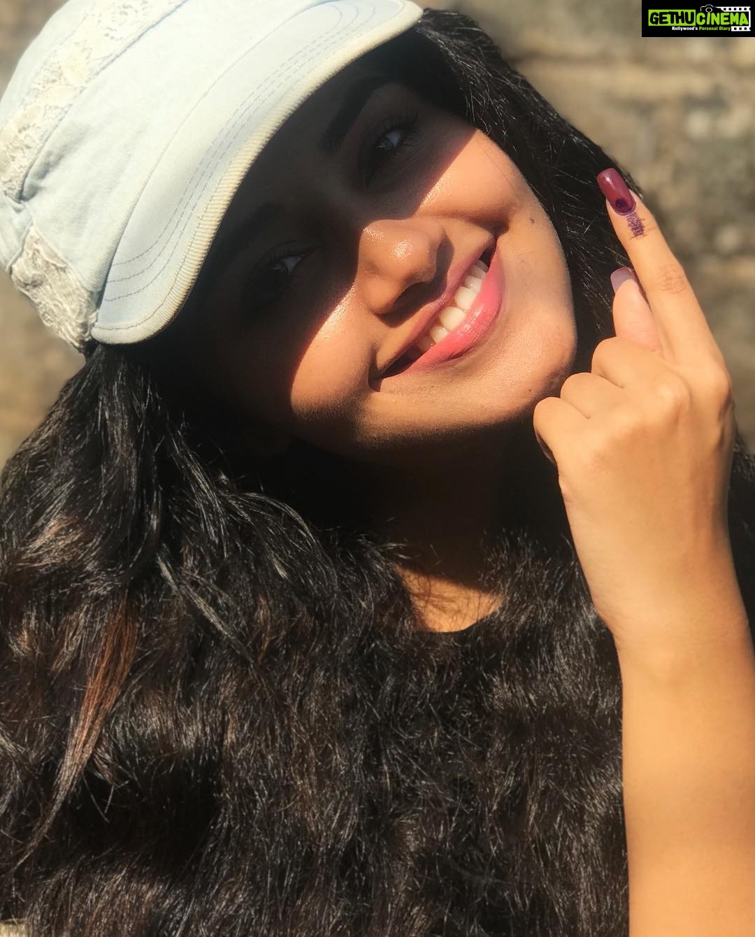 Anupama Parameswaran Instagram - Inked 👍🏼#vote
