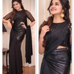 Anupama Parameswaran Instagram - Lady in black ♠️ Styling by @lavanyabathina & @venkatesh_93 Outfit by Fashion PR Accessories by @talashahyderabad PC 📸 by @saiweddingphotography ♥️♥️♥️