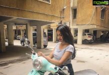 Aparna Vinod Instagram - We went for a bike ride and fell in love #vespa #love #teal #tumblr #scooter #teal #tealvespa #vespalovers #vespagram #vespagirl #mine #mintvespa #greenvespa #chennai #chennaidiaries
