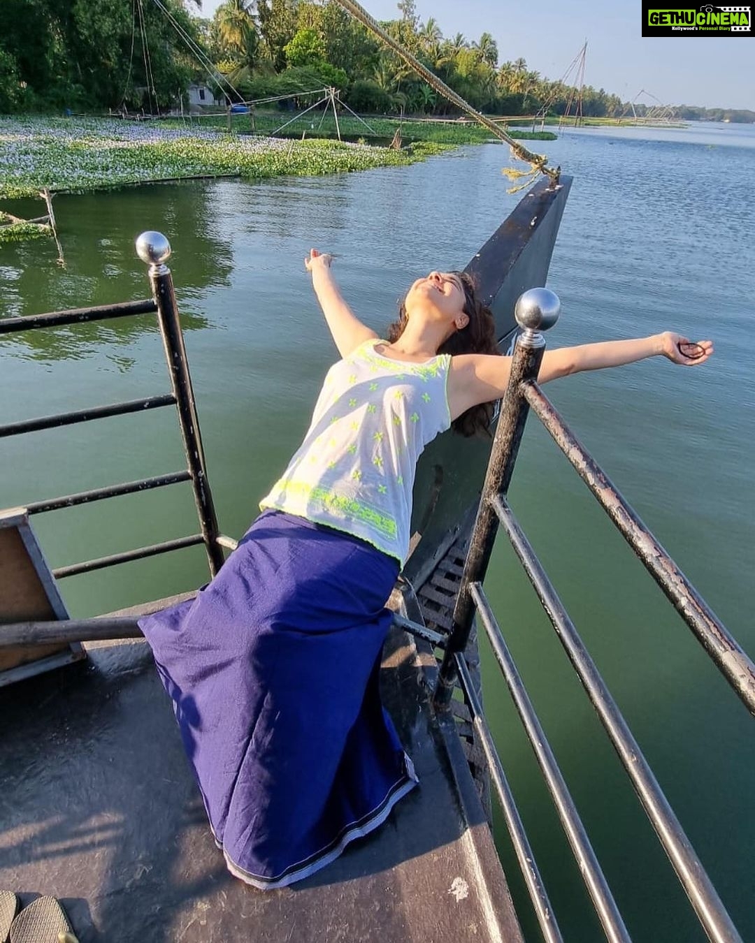 Archana Instagram - #bliss is a #choice no matter where you r! But when in #heaven like this one … it comes #naturally … pun intended in NATURally OFCOURSE! Allepey Backwaters