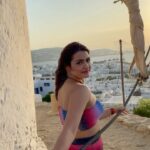 Arthi Venkatesh Instagram - Seas the day ☀️🌊 . . . . . #mykonos #greece #sun #sand #sea #beach #beachdayeveryday #happy #beachbum #sunsets #chasingdreams #Europe #travel #travel2021