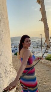 Arthi Venkatesh Instagram - Seas the day ☀️🌊
.
.
.
.
.
#mykonos #greece #sun #sand #sea #beach #beachdayeveryday #happy #beachbum #sunsets #chasingdreams #Europe #travel #travel2021