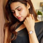 Arthi Venkatesh Instagram - Making room for some rose gold on my wrist. Introducing the Quadro, @danielwellington ’s first angular watch. Simply elegant and eternally fascinating. Use my code ARTHIXDW for a 15% off the website. #DWQuadro #DanielWellington #ad