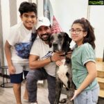 Arun Vijay Instagram - Celebrated #Rudhra 's 4th birthday yesterday!!❤🤗 #doglovers #aug26th #love #greatdane #pluto #avj #ArnavVijay #OhMyDog #unconditionallove PC: @aarathi_arun