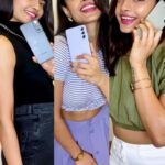 Ashna Zaveri Instagram - Dekho, Dekho, Dekho, the new #GalaxyS21FE 5G is here. Its available in all my favourite colours matching my favourite outfits . Help me pick the best one. Comments mei batao! #Collab #Samsung #TeamGalaxy @samsungindia