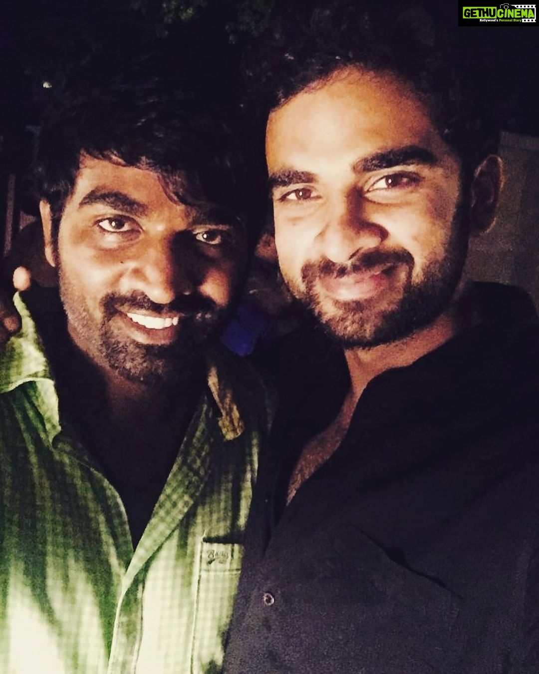 Ashok Selvan Instagram - To the man with a golden heart, to my annan, Happy birthday na! ❤️ Love You. #Brother @actorvijaysethupathi