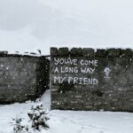 Ashok Selvan Instagram - At 13000 odd ft, I see this writing on the wall and just stood there, looking at it for a good two minutes straight, in the snowfall, smiling to myself. If nobody has ever said to you, I will. Well done on getting this far You should be proud of yourself. Keep it up. Keep hustling. And Most importantly keep going forward 🔥 Cheers and love! #rohtang #manali #travelgram Rohtang Pass