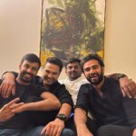 Ashok Selvan Instagram – Nothing like vibin as a gang! 🔥#TheArjuns @vishwaksens @leon.james @ashwath_marimuthu