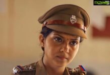 Ashwathy Warrier Instagram - A small compilation stills of SI Ramani , my character from #Vadham! #throwback #actor #police #female #cop #webseries #mxplayer #applauseentertainment