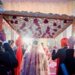 Asin Instagram - #ARwedding #Dulhan #BridalEntry #Fairytale #Love #Asin #Rahul #IndianWedding #RedRoses #Mirrors