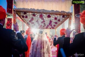 Asin Instagram - #ARwedding #Dulhan #BridalEntry #Fairytale #Love #Asin #Rahul #IndianWedding #RedRoses #Mirrors 