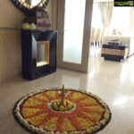Asin Instagram - Onaashamsagal! #HappyOnam #Home #Kochi #Hometown #Pookalam #MalluRoots