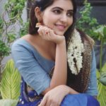 Athulya Ravi Instagram - Don’t aim to be liked , AIM to be real ❤️ Happy Sunday my sweethearts 😍 Elegant half saree @trendy_traditional_studio ❤️ Earrings @petalsbyswathi ❤️