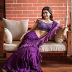 Avantika Mishra Instagram - Caleb!💜 🐾 Outfit - @tanva_by_deepika Earrings - @thetrinkaholic Stylist - @sandhya__sabbavarapu Styling team - @rashmi_angara @thumu_bhavana @mythri_g makeup by @roshnisafir Hair by @hairbytaj6 Photographed by @kiran.venkataramanappa