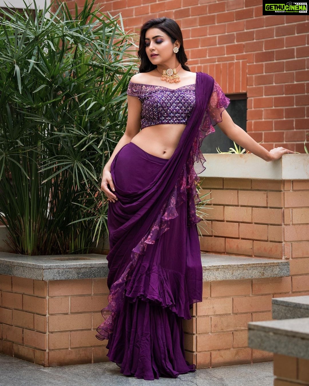 Avantika Mishra Instagram - 💜 Outfit - @tanva_by_deepika Earrings - @thetrinkaholic Stylist - @sandhya__sabbavarapu Styling team - @rashmi_angara @thumu_bhavana @mythri_g makeup by @roshnisafir Hair by @hairbytaj6 Photographed by @kiran.venkataramanappa