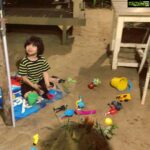 Ayesha Takia Instagram – Mikail making a lil beach garden 😍😍😍😍😍