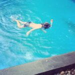 Ayesha Takia Instagram - 🧿 Water baby #MikailAzmi 🧿🖤