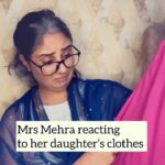 Bhanushree Mehra Instagram - Mrs Mehra reacting to her daughter’s clothes 🙅‍♀️ . . . . . . . : . #mrsmehra #mothervsdaughter #reaction #clothes #shopping #funnyvideos #punjabithings #beingpunjabi #comedy #bhanushreemehra