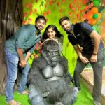 Chandini Sreedharan Instagram - My Monkeys ❤️ #MonkeyAround (lol I still can’t believe I got them to pose for me like this, such cuties!) #FriendsLikeFamily #Memories