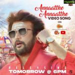 D. Imman Instagram - #AnnaattheAnnaatthe Video song from tomorrow! 6pm! On SunTv and YouTube! #DImmanMusical Praise God! @directorsiva @sunpictures @rajinikanth