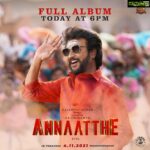 D. Imman Instagram - #Annaatthe Complete Album from 6pm IST Today! #AForAnnaatthe #DImmanMusical Praise God!