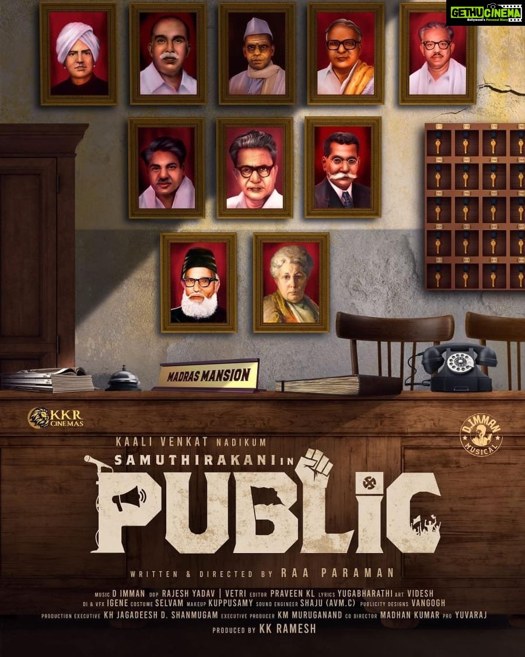 D. Imman - 14.1K Likes - Glad to be musically associated with the team of #Public
Produced by KKR Cinemas
And Directed by Raa Paraman!
Praise God!