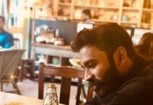 Dhanush Instagram - "Hey en goli soda ve !!" That lyric inspiration moment .. #rowdybaby