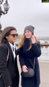 Dhivyadharshini Instagram - Let’s skip to the good part ❤️❤️❤️❤️ Paris edition reel met many nationalities my fav is Berna from Lithuania 
#ddneelakandan #ddreels #travel #tourism #paris