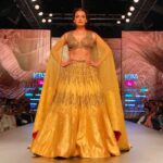 Dia Mirza Instagram – Sunshine sunshine ☀️ 🌞 #IAm as the theme for this beautiful handcrafted collection by Ruchi Roongta and Rashi Agarwal celebrates the spirit of ‘i’. A women’s empowerment begins with acknowledging the self. The spirit that must grow, prosper, love and fly! 
Show stopping for @ruceru.kolkata 
@thefdci
#indiafashionweek #IAm #SunshineLehenga #WorkMode #IndianBride
Hair by @karanrai001 
Make up @kiran_chhetri92 
Managed by @exceedentertainment @jainisha_shah Delhi, India
