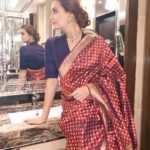 Dia Mirza Instagram - Mamma I love your sarees! Wearing your saree today reminded me of all the times I would wear one of your sarees as a little girl and play teacher teacher at home :) Styled by @theiatekchandaney Assisted by @jia.chauhan Jewellery by @mahesh_notandass MUH by @shraddhamishra8 Managed by @exceedentertainment @jainisha_shah #MadeInIndia #Vintage #Handloom #Benarasi #Saree #OOTD #JapanSurprises Mumbai, Maharashtra