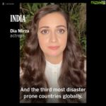 Dia Mirza Instagram - When we act on climate, it helps all people, everywhere. I was grateful to participate in @nytopinion “Postcards From a World on Fire,” a look at climate change in 193 countries. Check it out here: nyti.ms/3HBS29l #ForPeopleForPlanet #SDGS