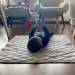 Dia Mirza Instagram - Catch a falling star and put it in your pocket ✨ We love this play gym by @shumeetoys! It’s made with sustainable natural materials and is child safe and safe for the 🌏 Avyaan loves the handmade crocheted ⭐️, ☁️, ☀️and 🌙 made with natural fibres and colours. #GrowingUpWithShumee #PlayTimeWithShumee #5MonthsOld #Milestones India