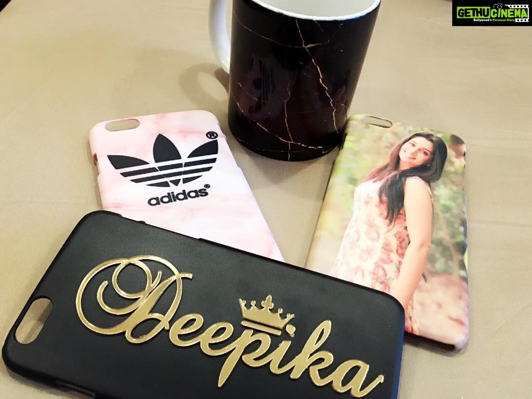 Dipika Kakar Instagram - Thank you so much @wrap.on for making me feel so special with these personalised phone cases☺💫 #gifts🎁 #feelsgood
