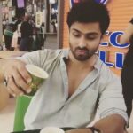 Dipika Kakar Instagram - tooooo scared to drop the tea so he didnt lift up his gaze😙😙😙😙 he still looks cute isnt it ???? @shoaib2087