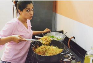 Dipika Kakar Instagram - Some days i just want to run to my kitchen and cook! Well, yeah, thats the in-process chef posing ;)